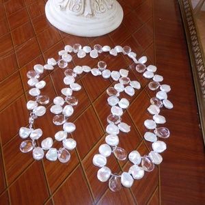 SOLD!! Genuine pearl with sterling